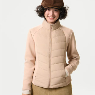 K257前后羽绒服内胆秋冬款 白鸭绒羽绒服热感航天小蛮腰羽绒衣2025