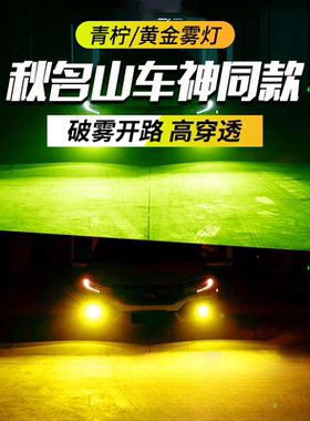 汽车led大灯H1 H7 9005 H8 H9 9006 H11前雾灯led黄金光汽车灯泡