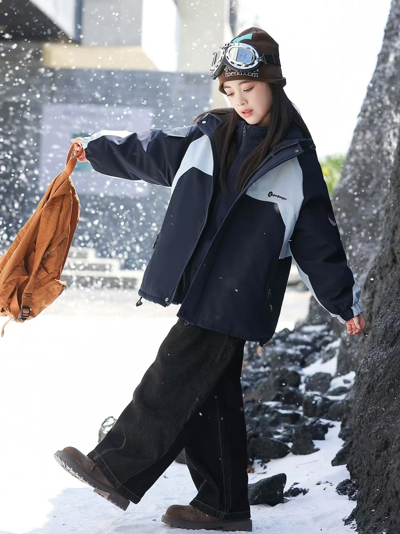 儿童冲锋衣外套春秋款男童女童防风防水户外三合一外套登山服