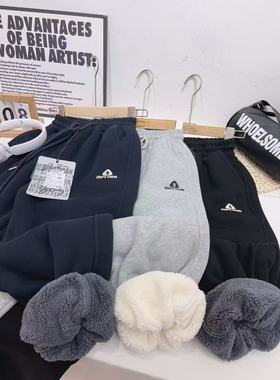 2025新款儿童葵花绒裤子25803加厚休闲卫裤