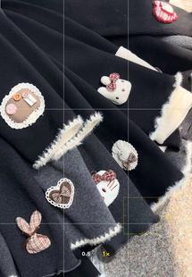 加绒加厚卡通棉针织打底裤 儿童女孩冬季 子2025新款 儿童裤