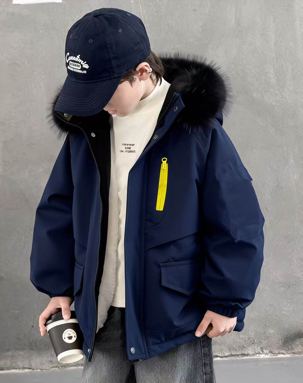 2025新款男女童加绒外套秋冬季新款儿童装洋气收腰棉服小女孩中长,童装/婴儿装/亲子装,棉袄/棉服,淘宝优惠券,粉丝福利购,淘宝优惠卷