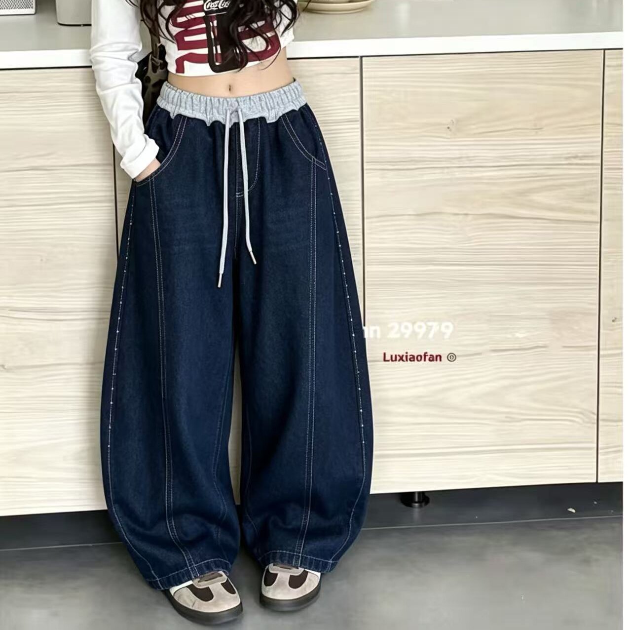 女童牛仔裤春秋款2026新款儿童洋气时髦裤子中大童装女孩秋季长裤