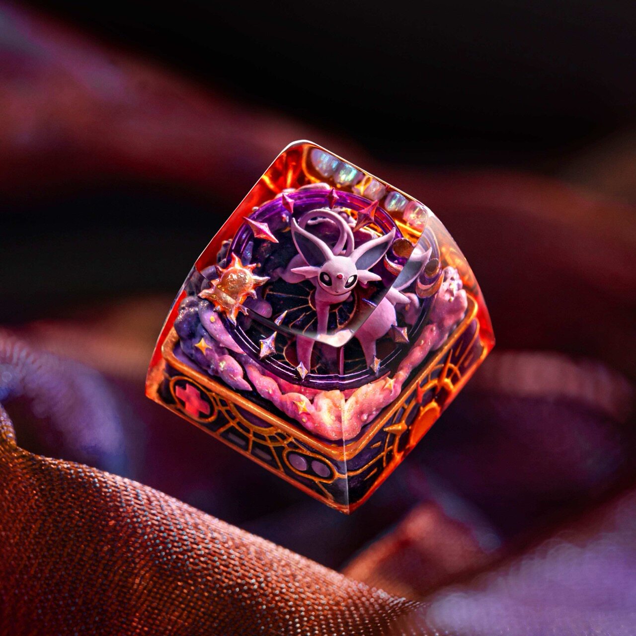 S-craft Espeon太阳伊布宝可梦口袋妖怪手工树脂客制化卡通键帽