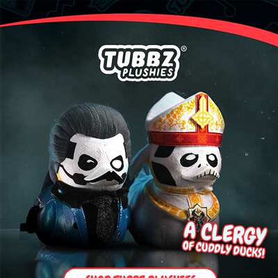 Tubbz Ghost B.C.哥特重金属古幽灵摇滚乐团 小黄鸭卡通手办公仔4