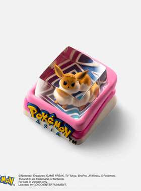 Dwarf Factory Pokemon Eevee伊布宝可梦口袋妖怪客制化卡通键帽