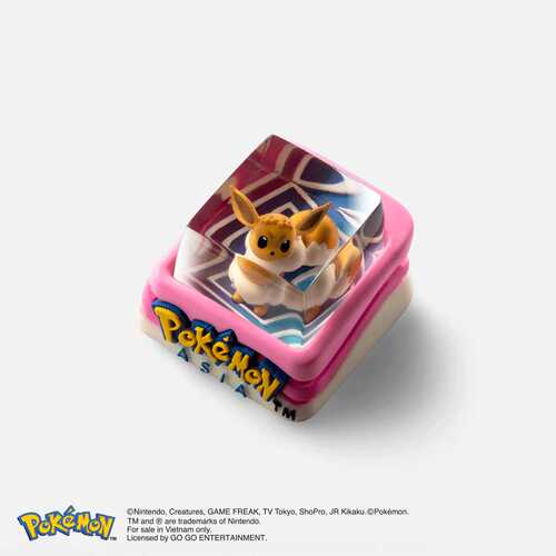 Dwarf Factory Pokemon Eevee伊布宝可梦口袋妖怪客制化卡通键帽