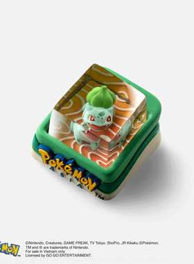 Dwarf Factory Pokemon Bulbasaur妙蛙种子宝可梦客制化卡通键帽