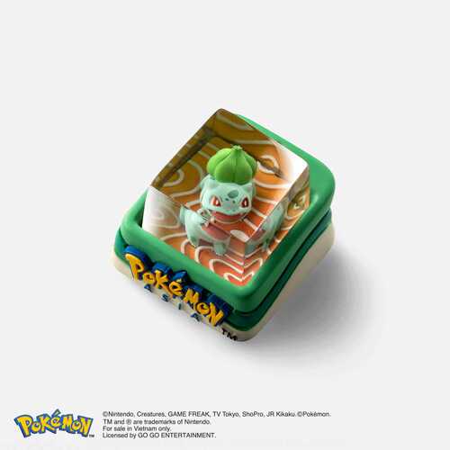 Dwarf Factory Pokemon Bulbasaur妙蛙种子宝可梦客制化卡通键帽