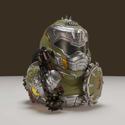 Tubbz小黄鸭DOOM Slayer毁灭战士游戏周边模型动漫手办玩具玩偶3