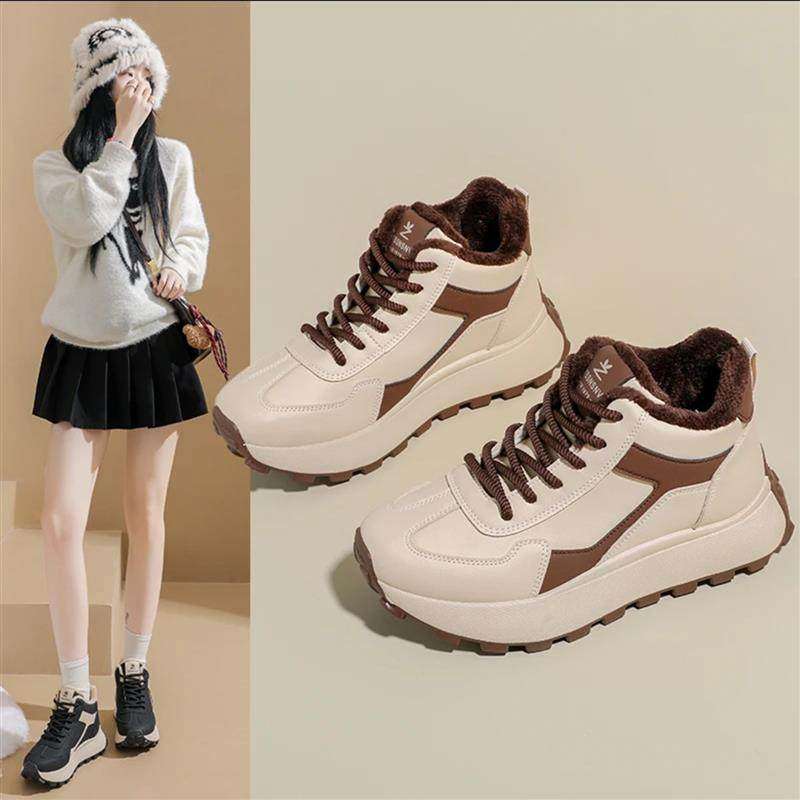 福建晋江品牌女鞋2025秋冬季女士帕拉鞋加绒保暖厚底运动休闲a21