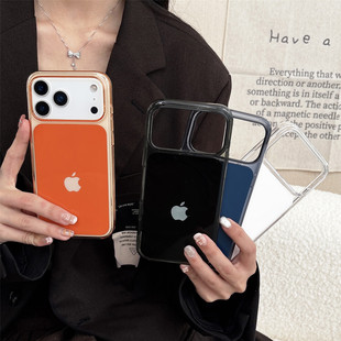 iPhone苹果17电容拍照键16相机Ai按键15透明14动画IC弹窗13手机壳Pro半包Max磁吸PC充电Air不会发黄magsafe