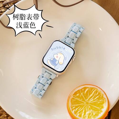 适用小米9pro/8表带红米watch456菱形树脂女款小蛮腰vivo3GT2腕带