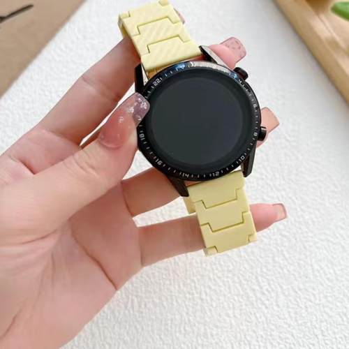 适用华为watch4手表带GT3碳纤维情侣表带荣耀magic2pro小米color1