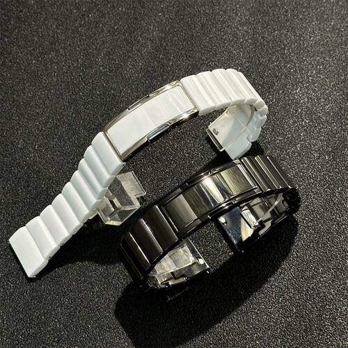 快拆适用华为手表GT6陶瓷表带watch3pro商务清凉腕带小米S5/18/22