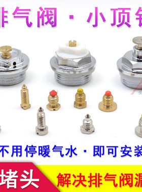 暖气片排气阀螺丝小背篓堵头