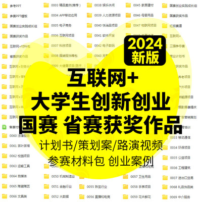 大学生创新创业项目计划书互联网+商业策划书国奖答辩ppt模板视频