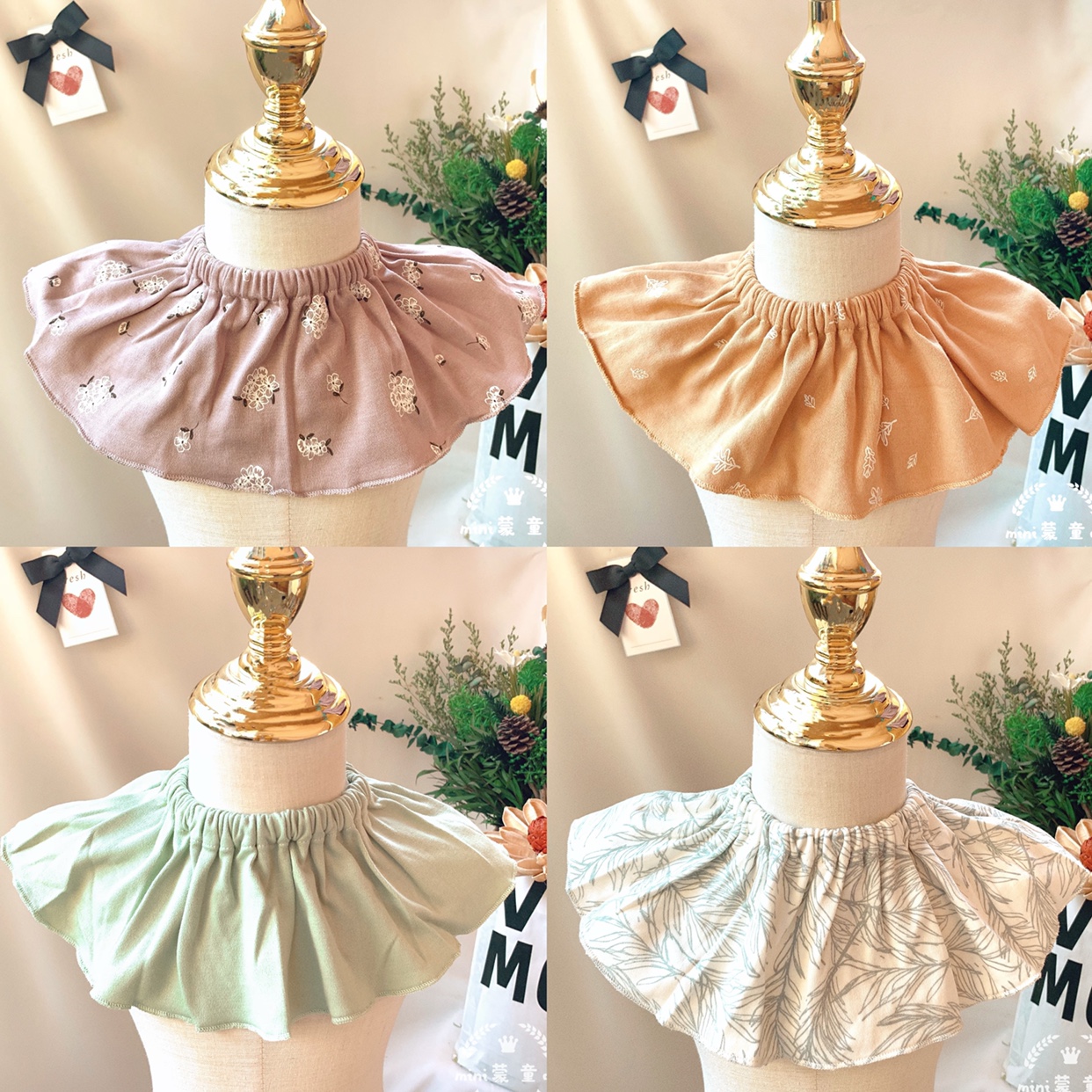 圍嘴口水巾有機棉純棉