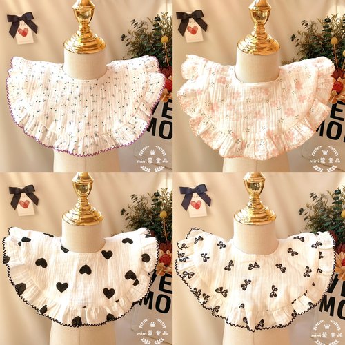 围嘴口水巾柔软吸水假领子