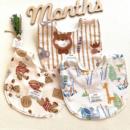 ins风韩版纯棉防水儿童围兜宝宝围嘴婴儿口水巾防吐奶饭兜