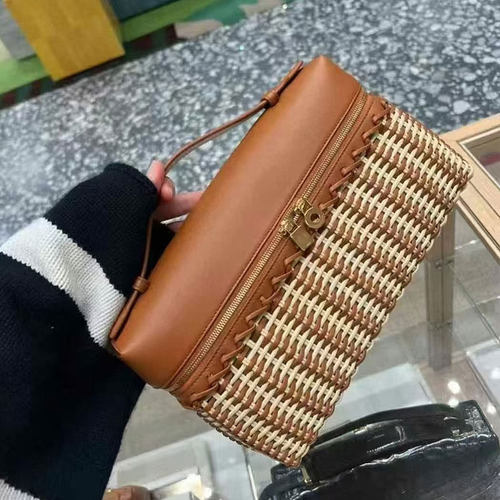 手工编织藤编饭盒包女单肩