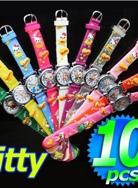 直销KT猫表小学生孩子喜洋洋防水表电子女表卡通儿童手表女孩男孩