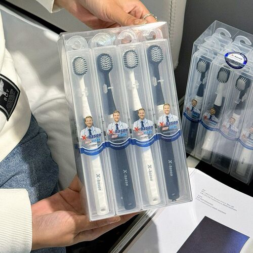 美国正品X-hason哈森五代牙刷 日式宽头软毛刮舌苔旅行装成人牙刷
