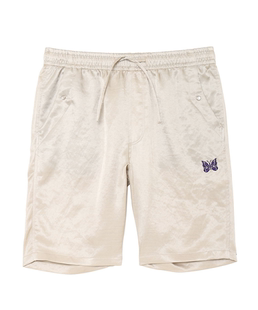 自产 X 联名NEEDLES蝴蝶刺绣五分裤丝亮滑柔软透气男女日潮短裤