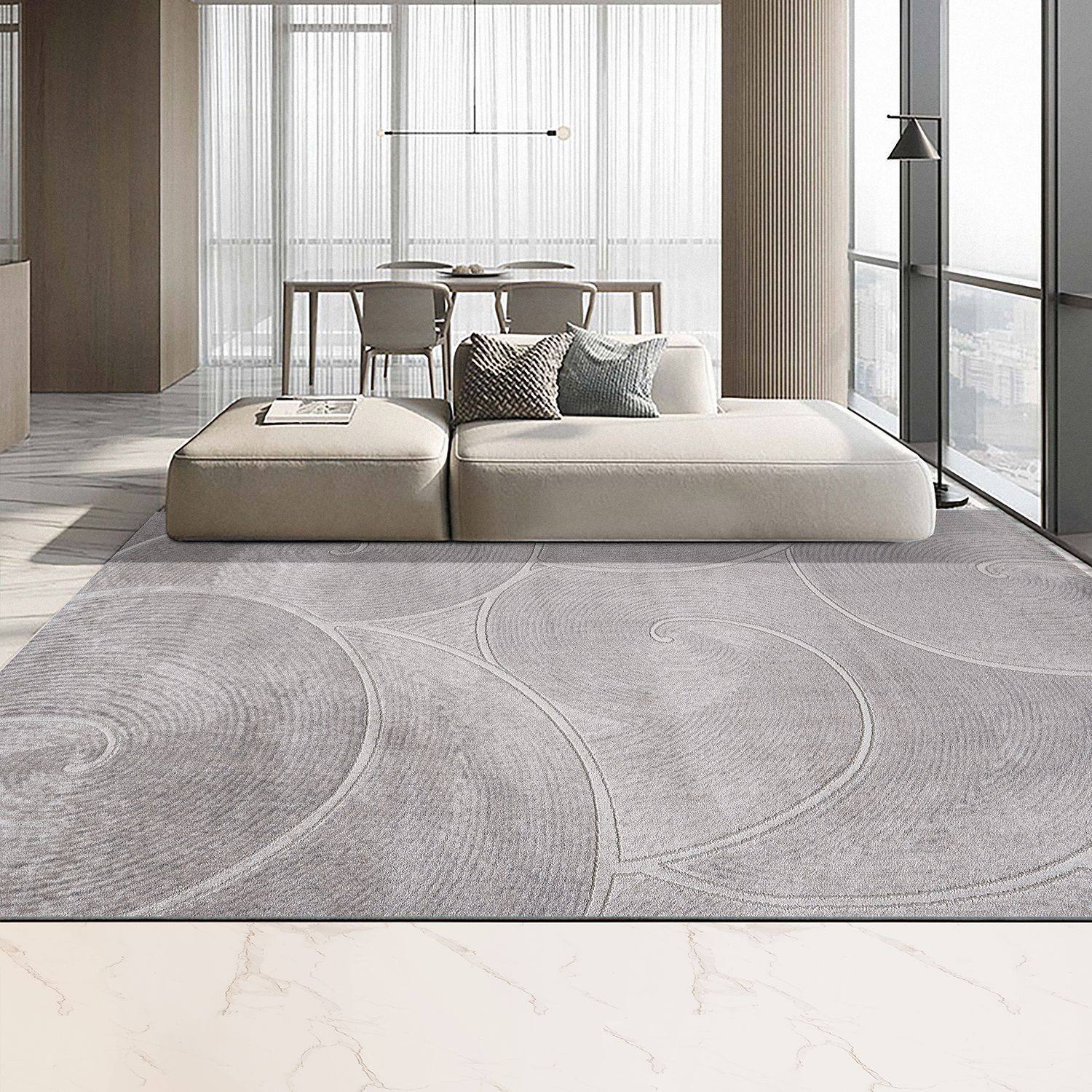 源头工厂家用客厅地毯卧室耐脏易打理沙发茶几毯床边毯书房圆形地