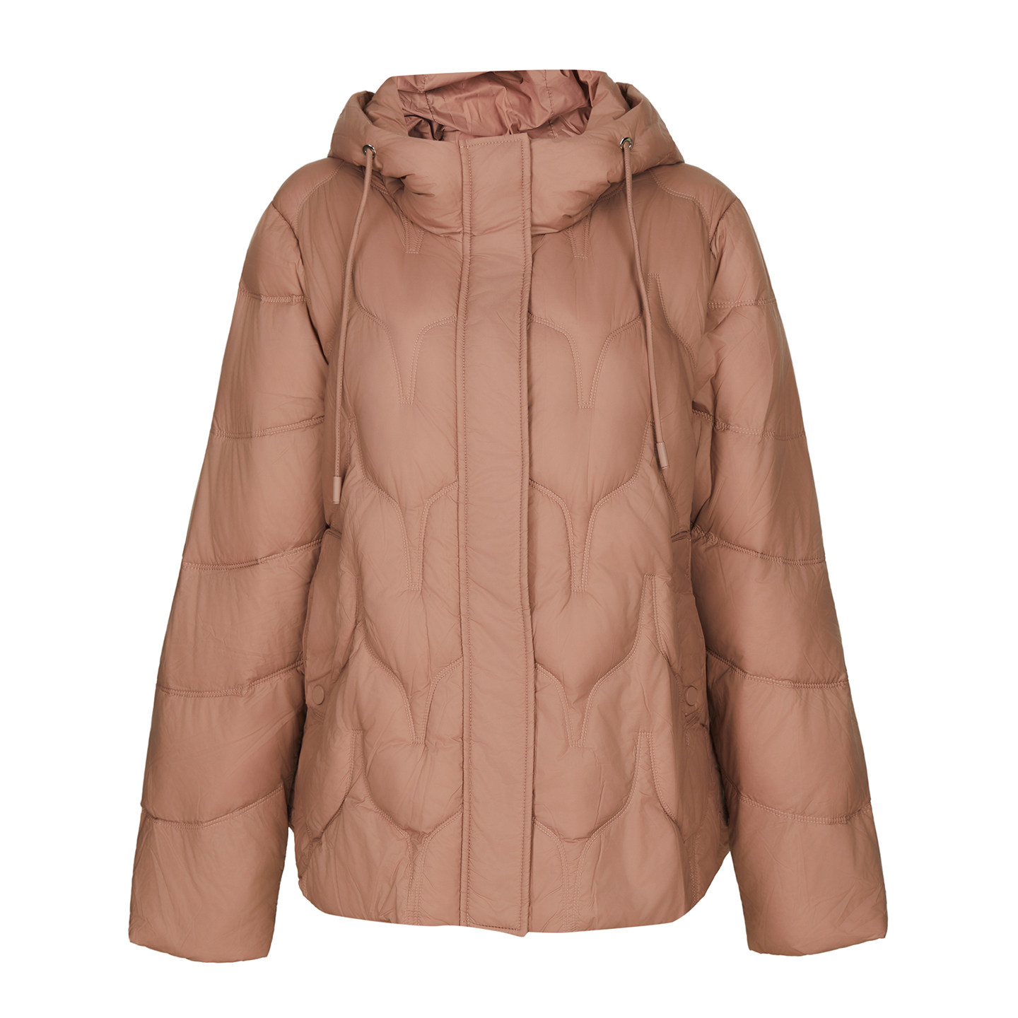 BALUODI芭罗蒂女装专柜冬装时尚粉色菱形格连帽H型短款女羽绒服,女装/女士精品,羽绒服,淘宝优惠券,粉丝福利购,淘宝优惠卷