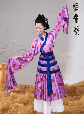 相和歌舞蹈服古装汉唐演出女桃李杯比赛服装铜雀伎女古典群舞水袖