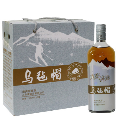 乌毡帽冻藏冰雕半干型6瓶整箱