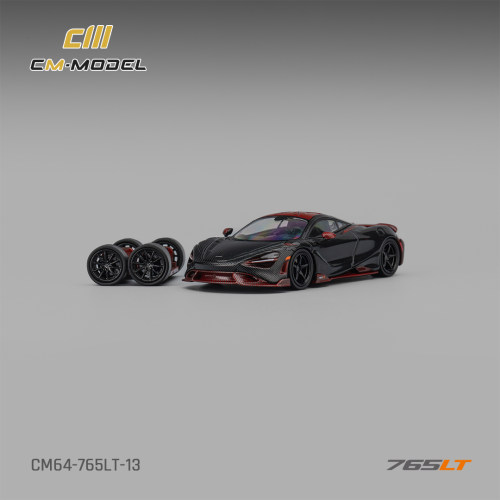CM Model 全碳黑164跑车765LT模型720S适用于迈凯伦Mclare