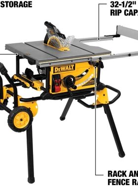 得伟DEWALT木材精密木工推台锯斜切锯DWE7492/74911支架/7DW745