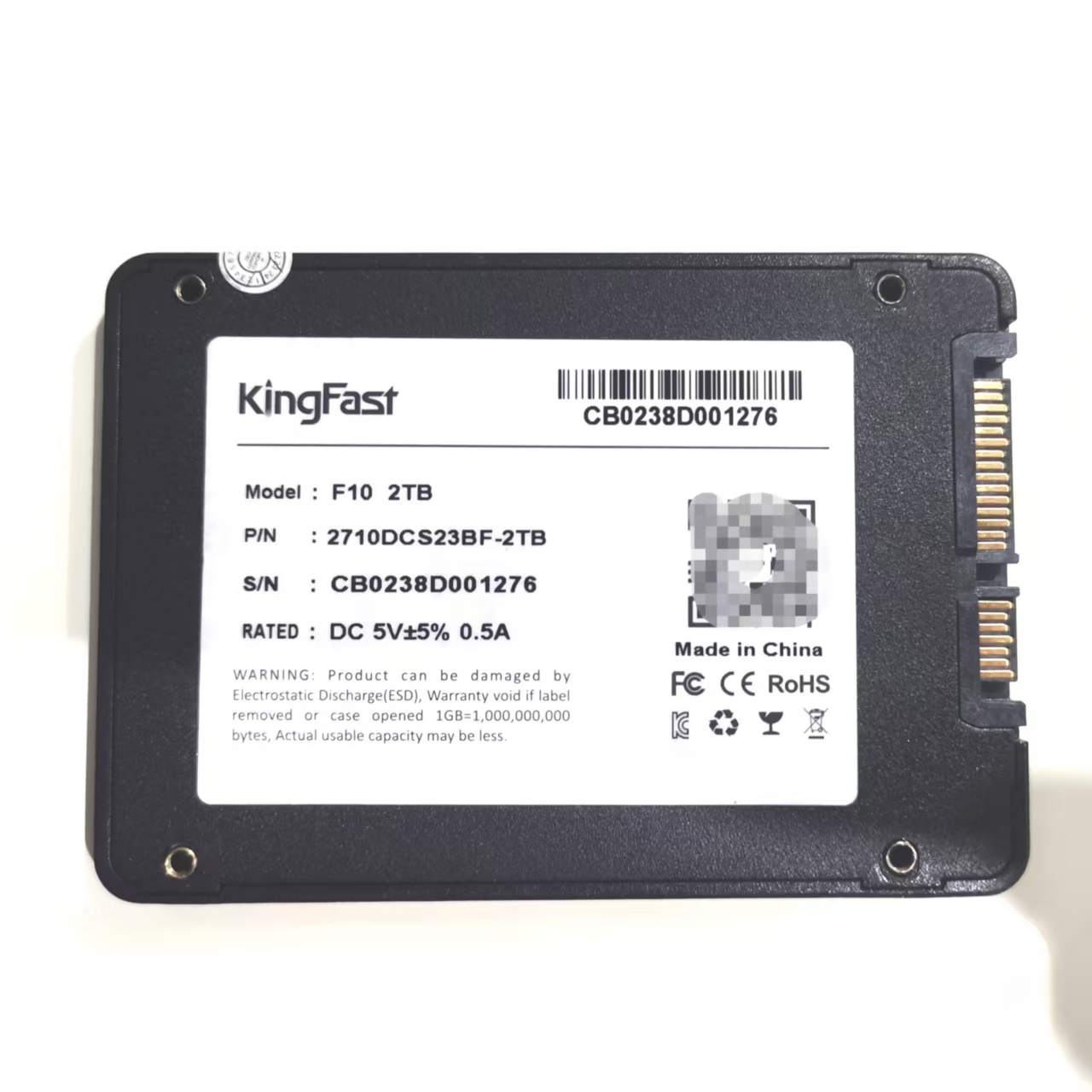 金速2.5寸2TBSATA3.0固态硬盘