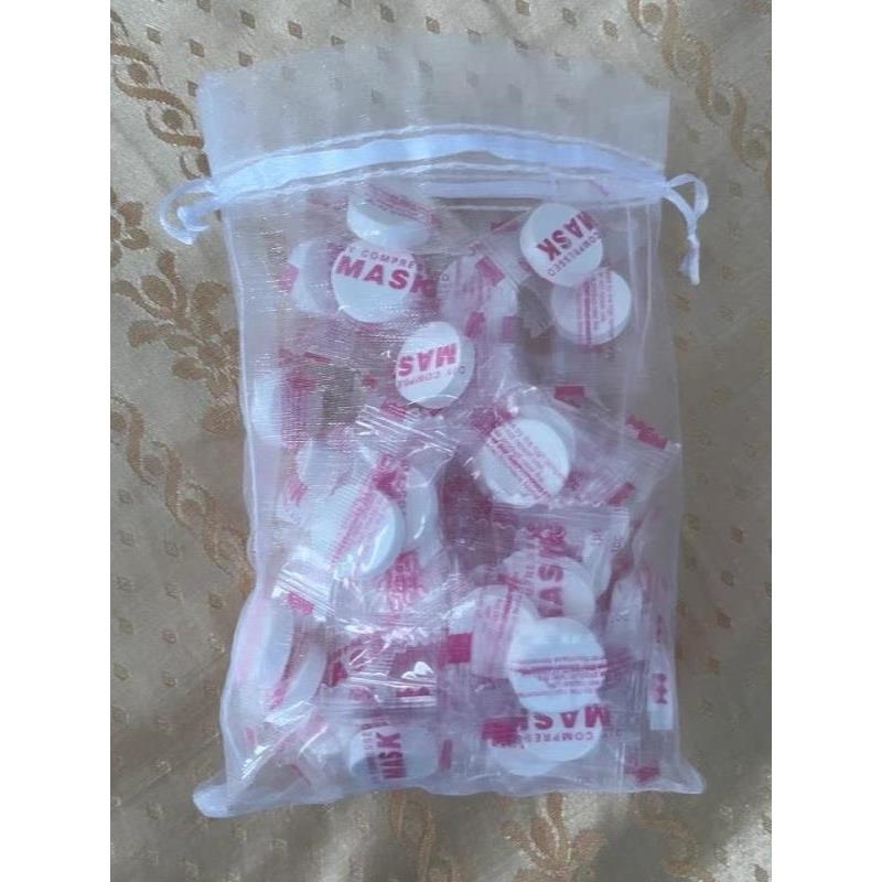 窈窕兔压缩全棉面膜纸棉湿敷补水一次性丝薄片蚕干面膜500粒/袋