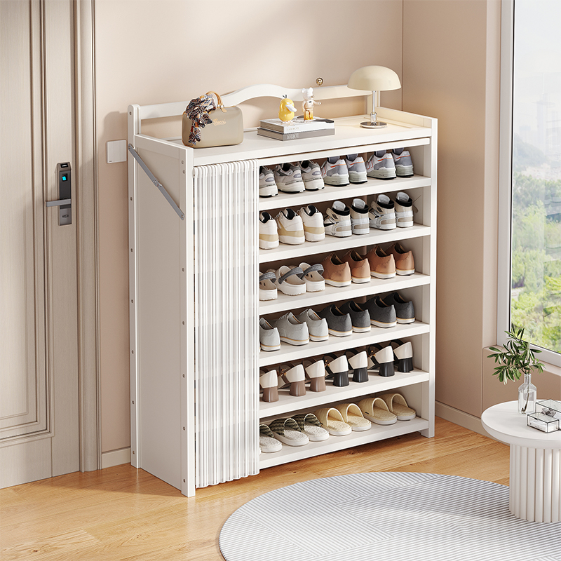 折叠鞋架家用门口多层简易鞋柜防尘免安装新款室内入户门出租房用