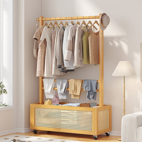 可移动挂衣架落地卧室衣帽架