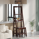 多功能稳步梯凳折叠家用登高爬梯室内加厚三步梯子凳子两用置物架