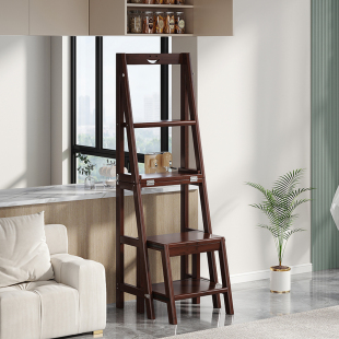 多功能稳步梯凳折叠家用登高爬梯室内加厚三步梯子凳子两用置物架