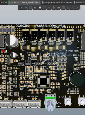 峰岹fu6832开发板原理图+PCB+keil4测试代码源文件