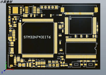 STM32F767 H743F429核心板 兼容正点原子 原理图+PCB四层板源文件