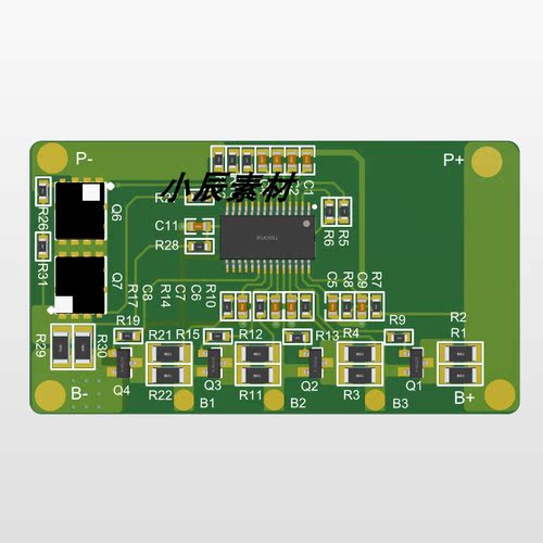 BM3451锂电池保护板4串和5串电池两版 原理图+PCB文件