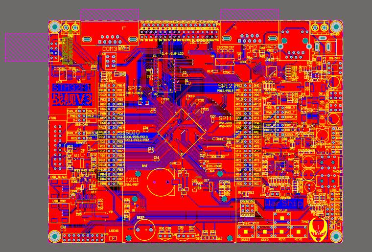 战舰STM32F103ZET6 开发板pcb文件原理图 兼容正点 商务/设计服务 设计素材/源文件 原图主图