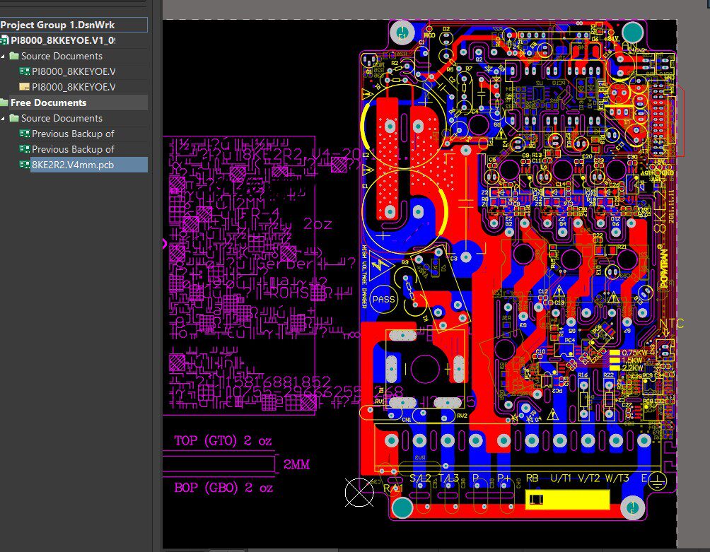 增强型变频调速器PI8000 包含源码 PCB 原理图（protel格式）
