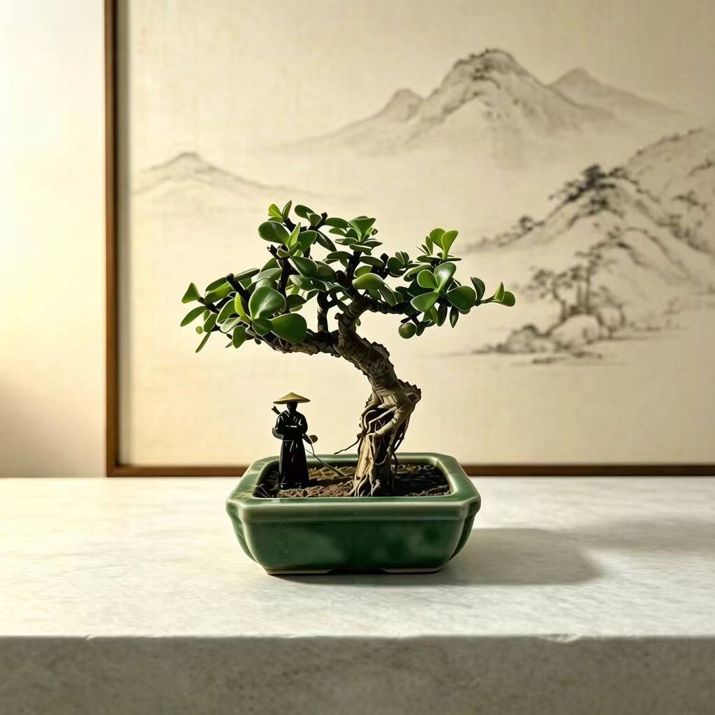 治愈微盆景桌面绿植茶桌工位禅意