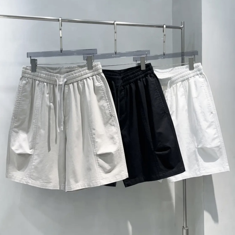 夏季薄款男士高档水洗棉休闲短裤