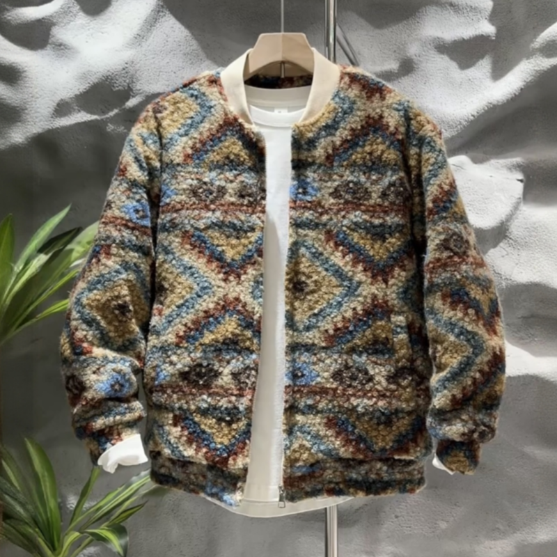 冬季潮牌中式国风提花立领棉服夹克男士户外百搭防寒保暖休闲外套,男装,夹克,淘宝优惠券,粉丝福利购,淘宝优惠卷