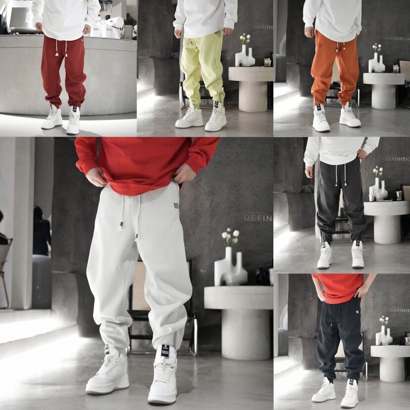 时尚拉链裤脚防寒保暖束脚休闲裤