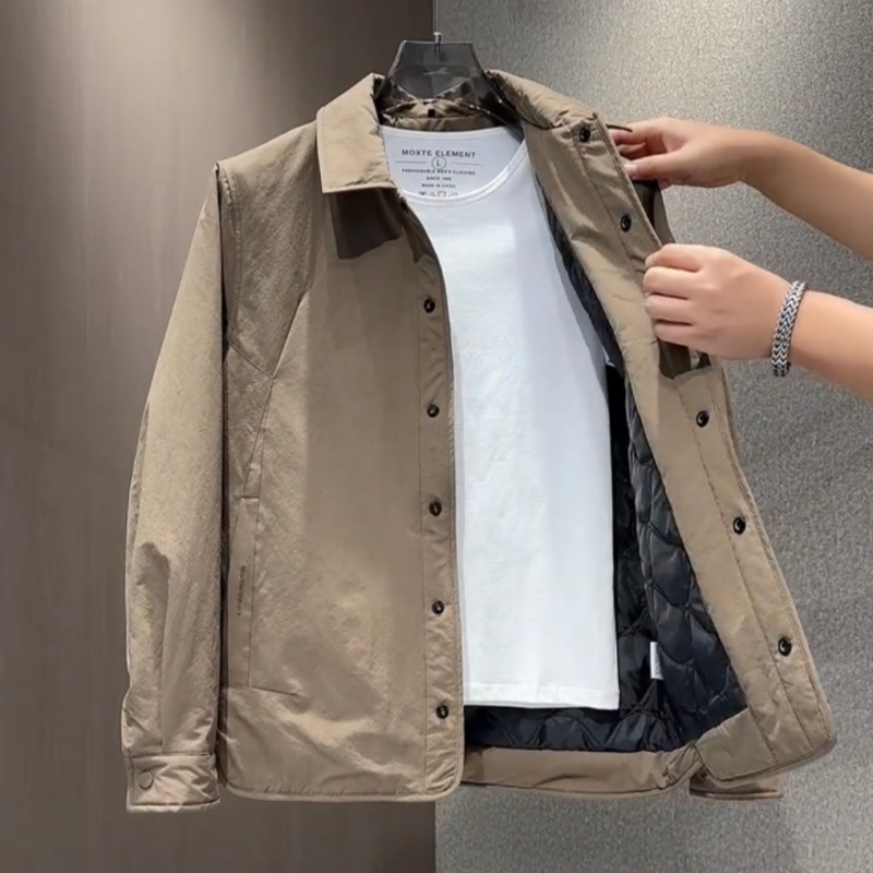 秋冬新款极简风二棉夹克棉服外套